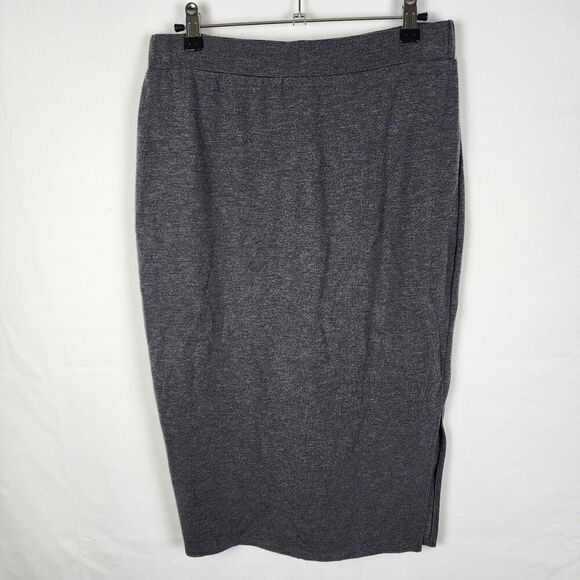 Garnet Hill Gray Knee Length Pencil Skirt Size Small Academia School College - Picture 2 of 6